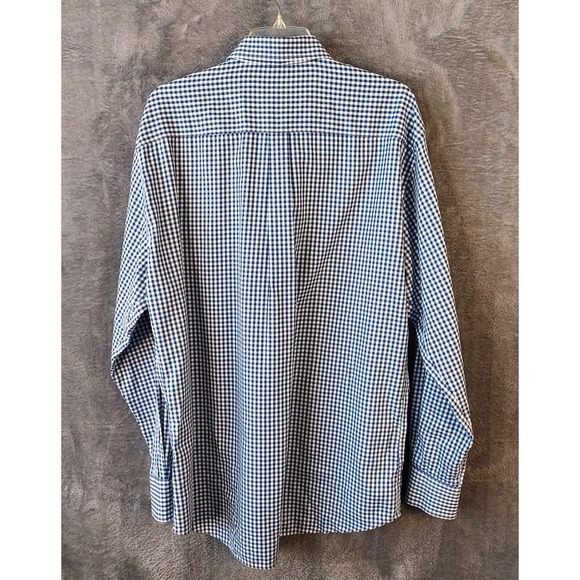 Peter Millar‎ Shirt Men's Size XL  Nanoluxe Easycare Gingham Dress Shirt - Picture 6 of 14